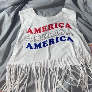 4th of july crop top